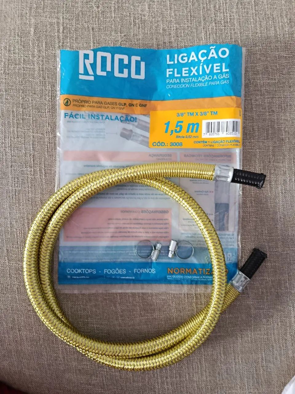 Ligação flexível para Gás 