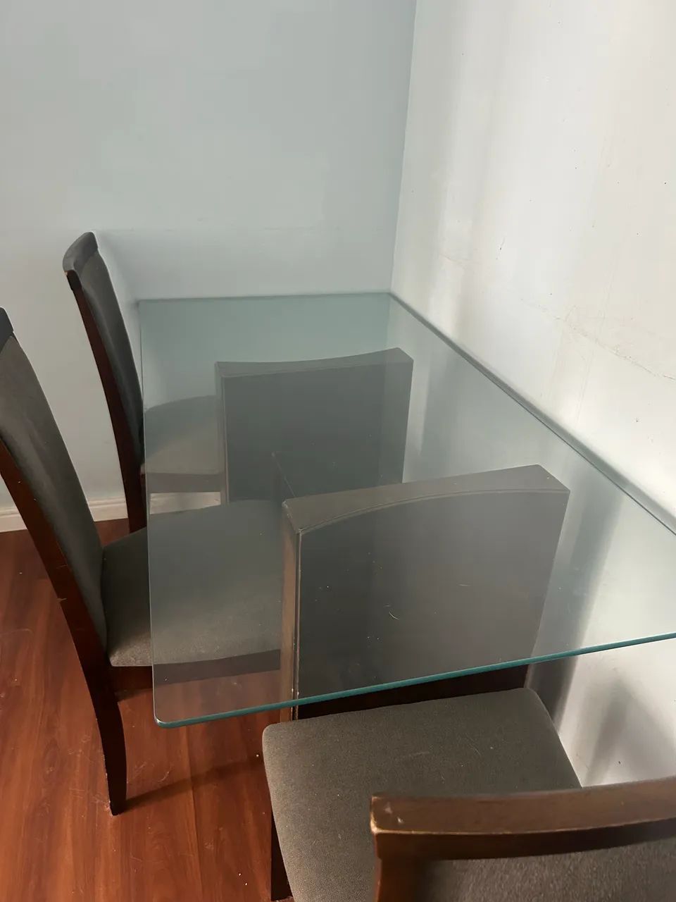 Mesa de jantar 6 lugares de vidro 