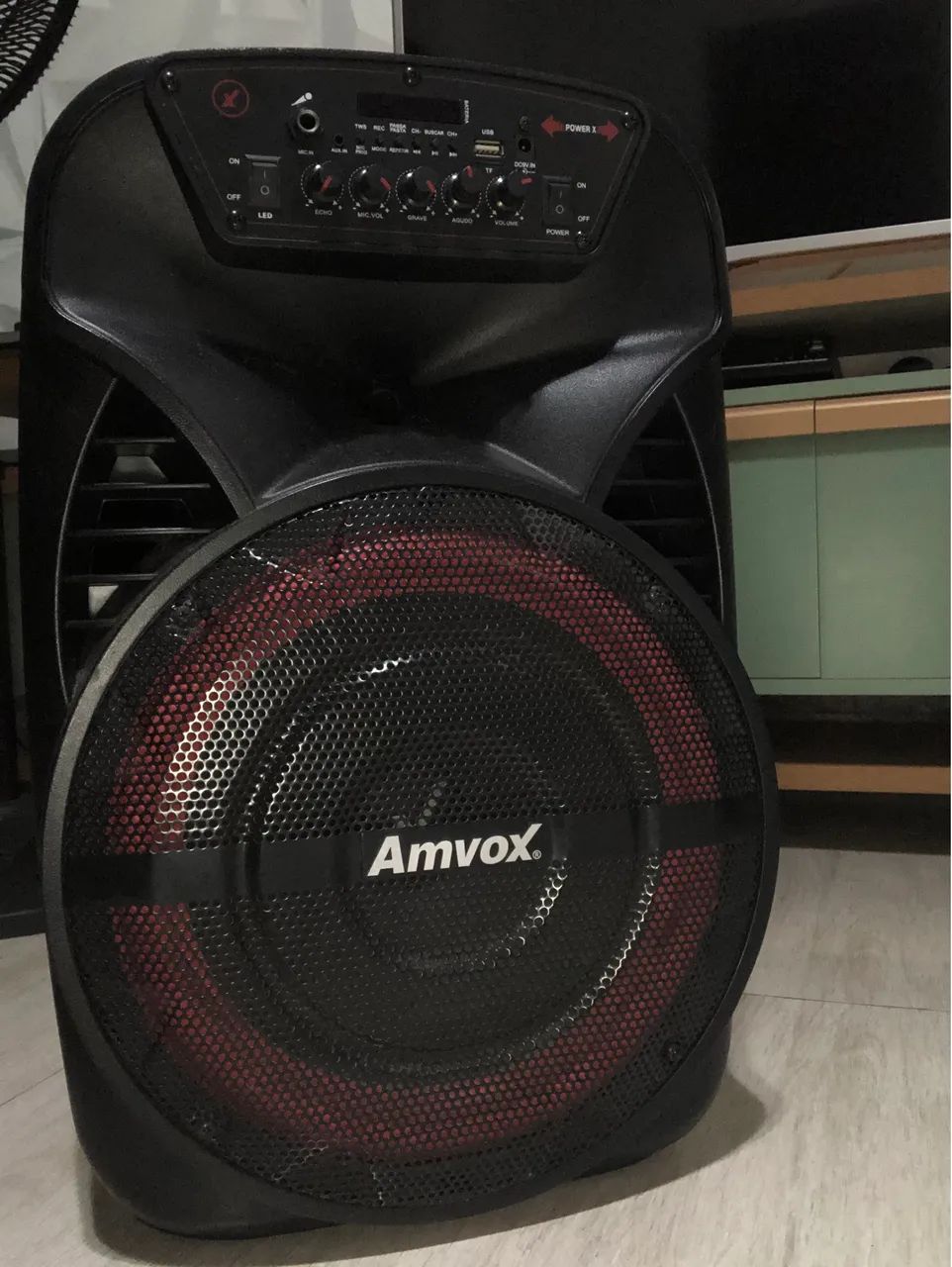 Caixa amplificada Amvox 380 Wrms - Foto 2