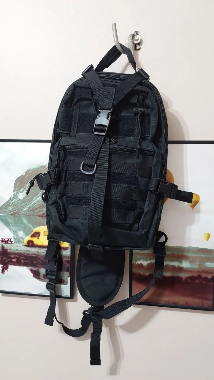 Mochila militar preta 