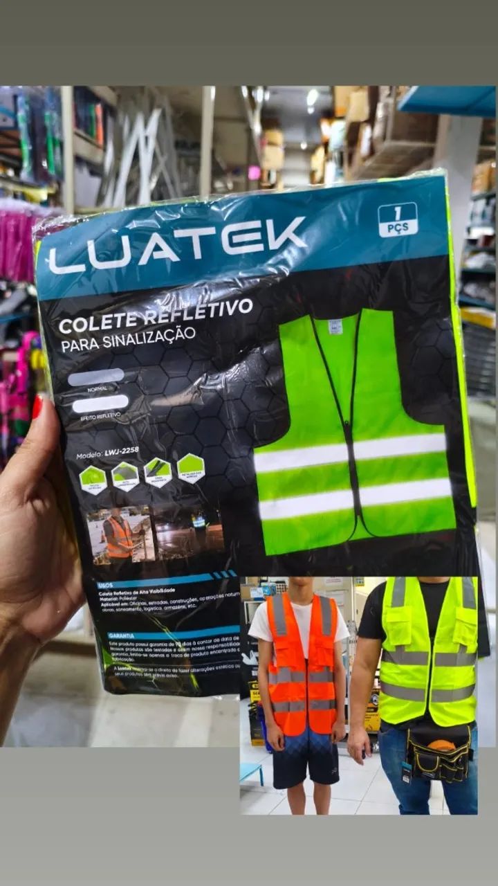 Colete De Segurança  refletivo luatek