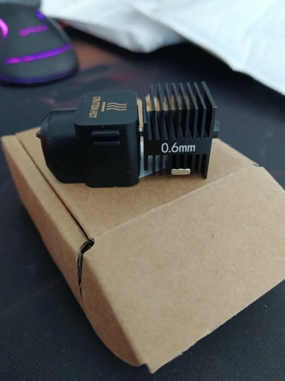Bico Hotend 0.6 aço endurecido impressora 3D Bambu lab A1 e A1 Mini