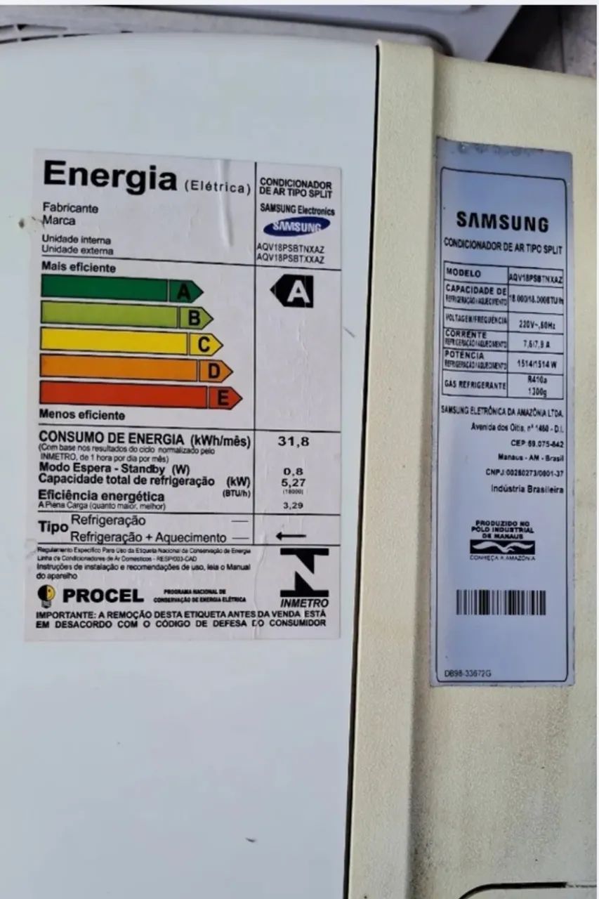 Ar-condicionado Samsung Smart Inverter - Foto 3