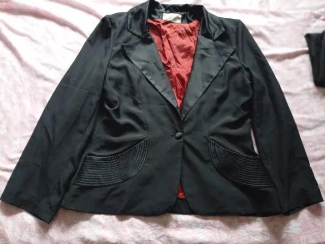 Blazer Cetim Preto 
