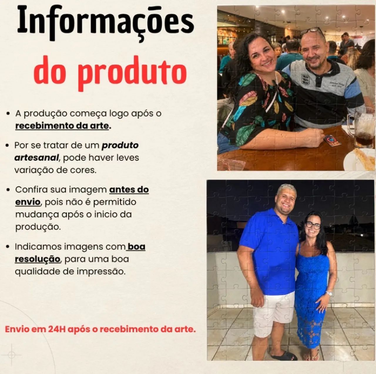 Quebra cabeça personalizado 