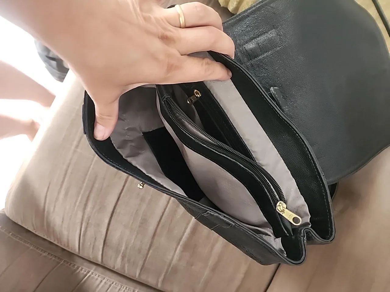 Bolsa/Mochila Absolutti em Couro Legítimo - Excelente Estado - Foto 2