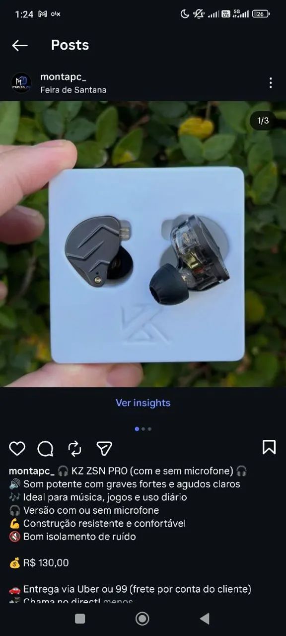 KZ ZSN PRO (com e sem microfone)