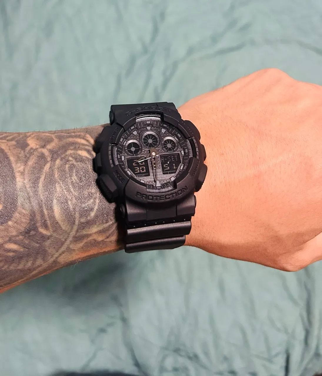 Relógio Casio G-Shock GA-100 Preto (Blackout) - Excelente Estado - Foto 4