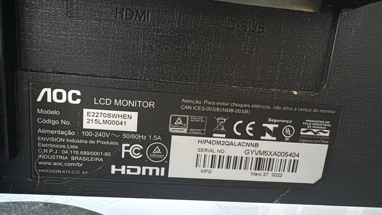 Monitor AOC à venda  - Foto 2