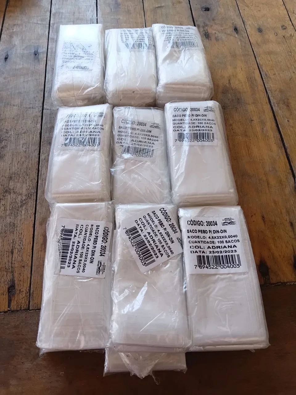 Sacos plásticos 