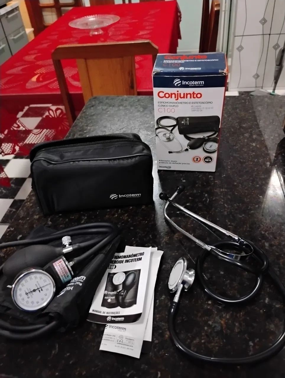 Kit Aparelho De Pressão + Estetoscópio