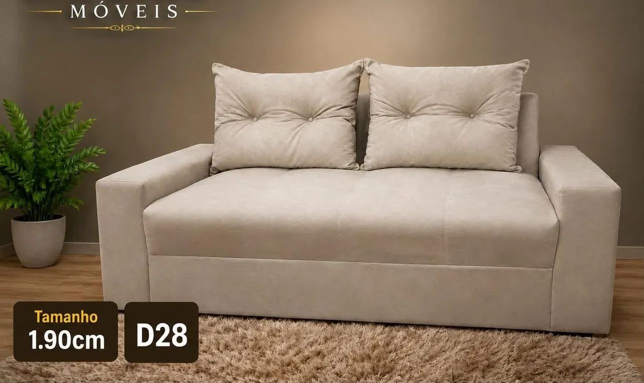 Sofá espuma D28,1,90m 