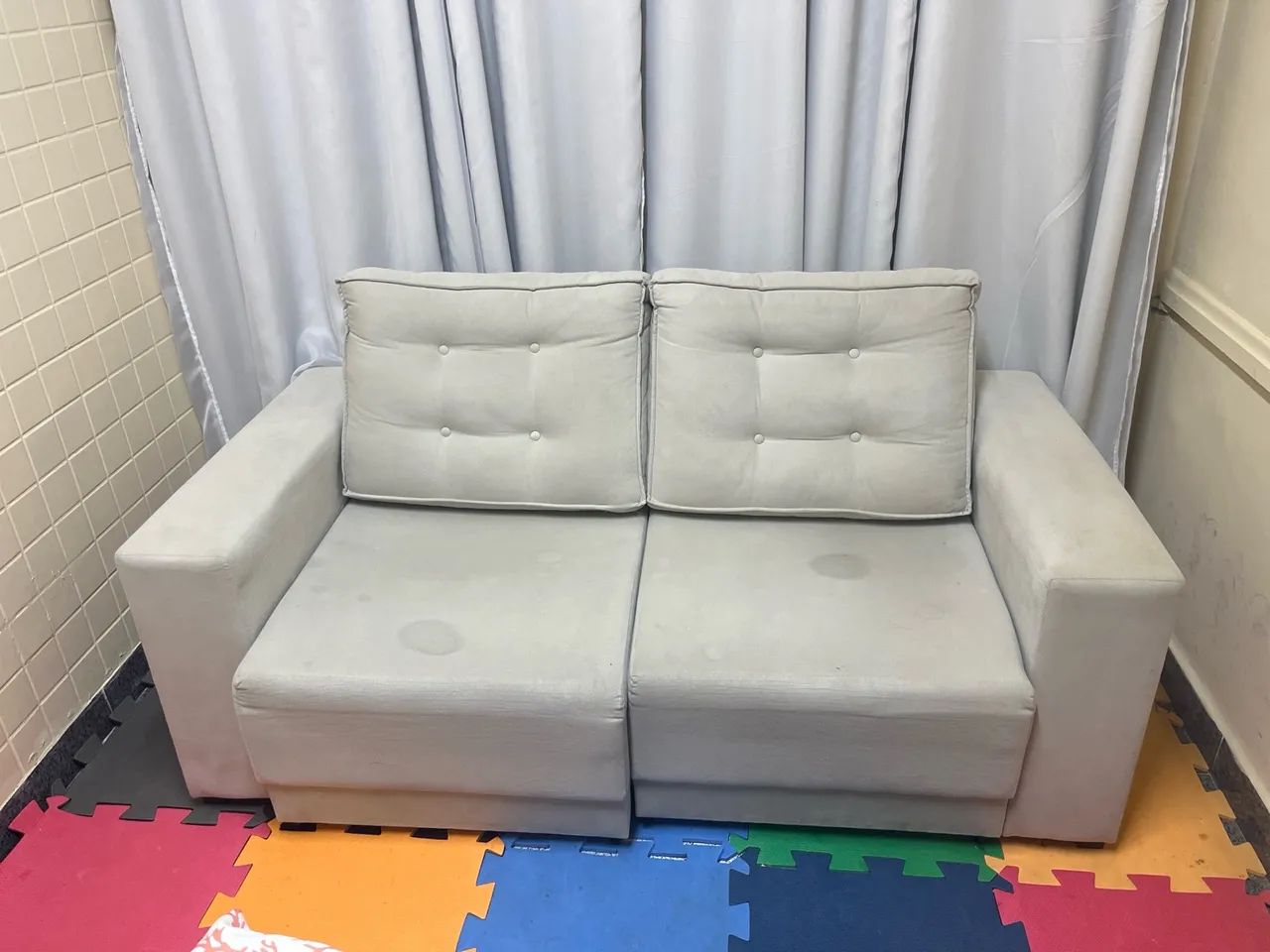 Sofá reclinável 2 lugares