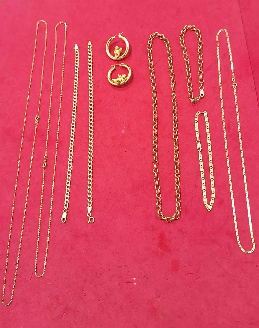 Peças de ouro 18k em excelente estado 