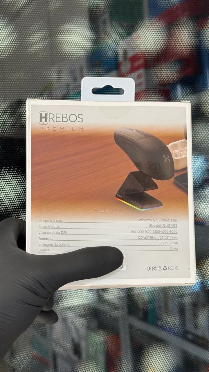 Mouse Sem Fio Gamer Tripla Conexão (Bluetooth/2.4G/USB) - 8000 DPI - Foto 3