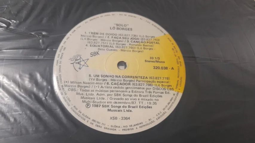 LP Lô Borges -Solo  Ao Vivo - 1986 - Foto 3