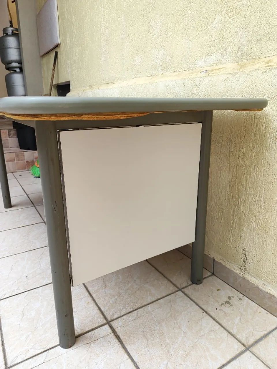 Mesa Retangular de Escritório Branca Grande Escriba - 1,7m - Foto 4