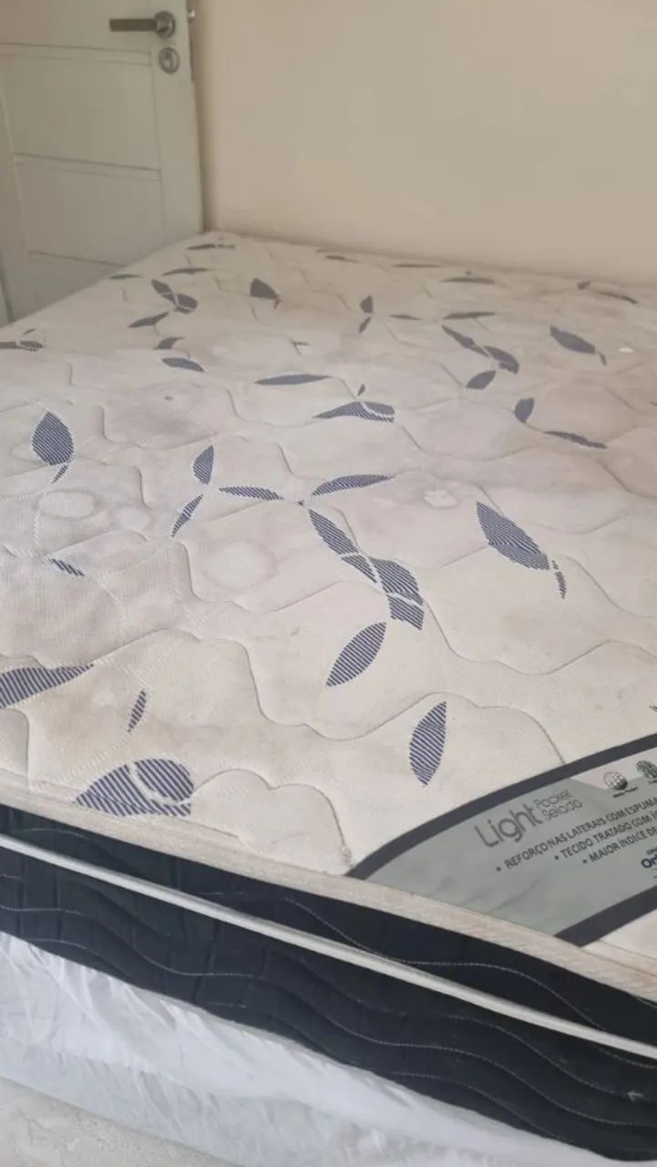 Cama box casal colchão Ortobom 