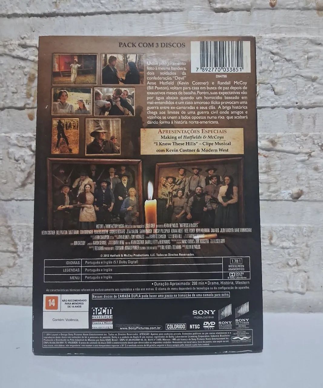 DVD Hatfields & McCoys - Kevin Costner - 3 DVDs - Foto 3