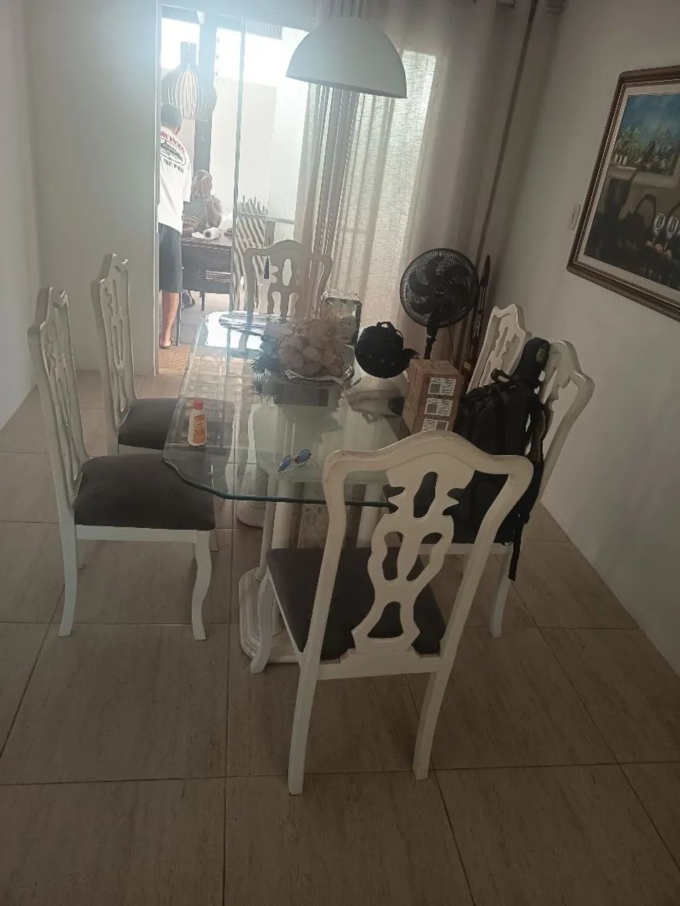 Mesa de jantar de madeira macica - Foto 2