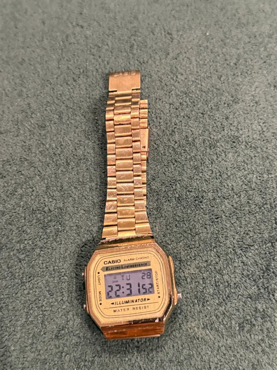 Relógio Casio Clássico Dourado Digital - Foto 2