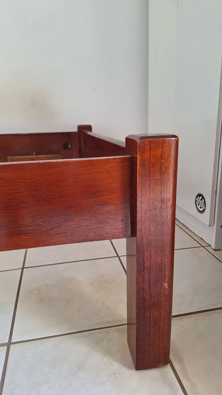 CAMA SOLTEIRO COMPLETA MADEIRA MACIÇA  - Foto 4