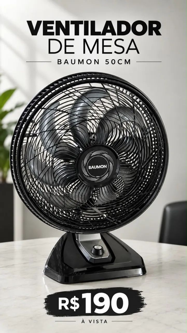 Ventilador de Mesa 50CM Novo