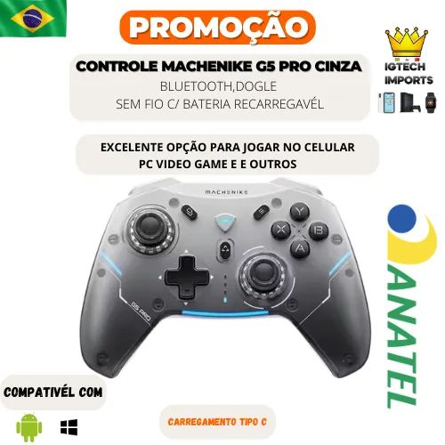 Machenike G5 Pro Cinza Gamer Wireless Novo Lacrado