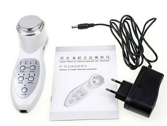 Ultra Som Fisioterapia 3 Mhz Portatil Fototerapia Massageador Facial Com Fototerapia LED - Foto 5