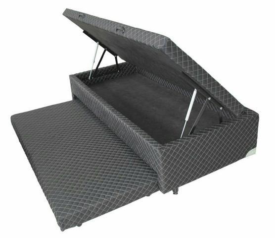 Cama solteiro com cama auxiliar e  baú 6 parcelas R$ 134.00