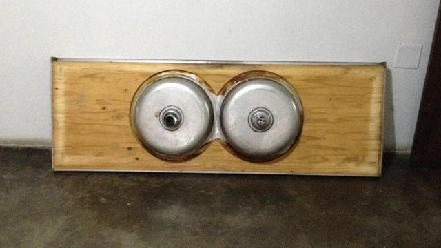 Troco pia de cozinha por frete - Foto 6
