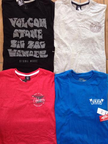 Kit 5 camisetas marcas surf/skate originais entrego - Foto 3