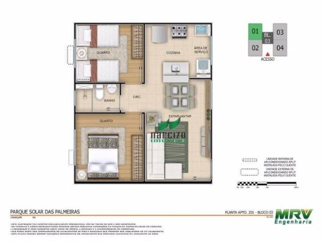 Apartamento residencial à venda, abrantes, camaçari - ap0840. - Foto 12