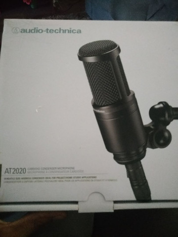 Microfone condensador,audio-tecnica