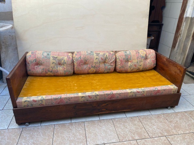 Autêntico Sofá Bi-Cama Sérgio Rodrigues em Jacarandá