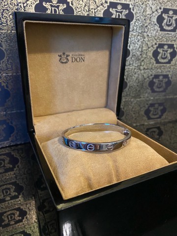 Bracelete em ouro branco 18k 750 - Foto 5