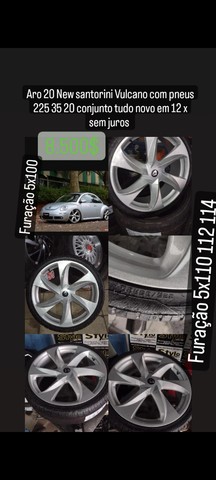 Rodas 14 15 17 18 20 novas na caixa em 10 x sem juros - Foto 8