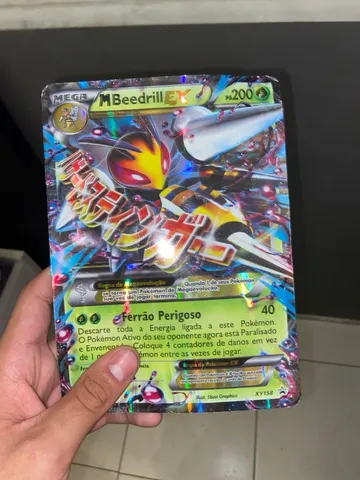 Carta Pokemon Mega Mewtwo Y Full Art / Cartinha Mega Mewtwo