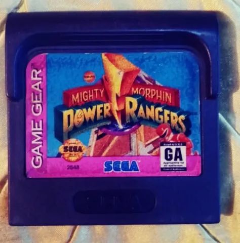 Game Gear + Jogo power ranger mighty morphin
