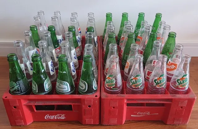 Lote 10 Garrafas Antiga Decoração
