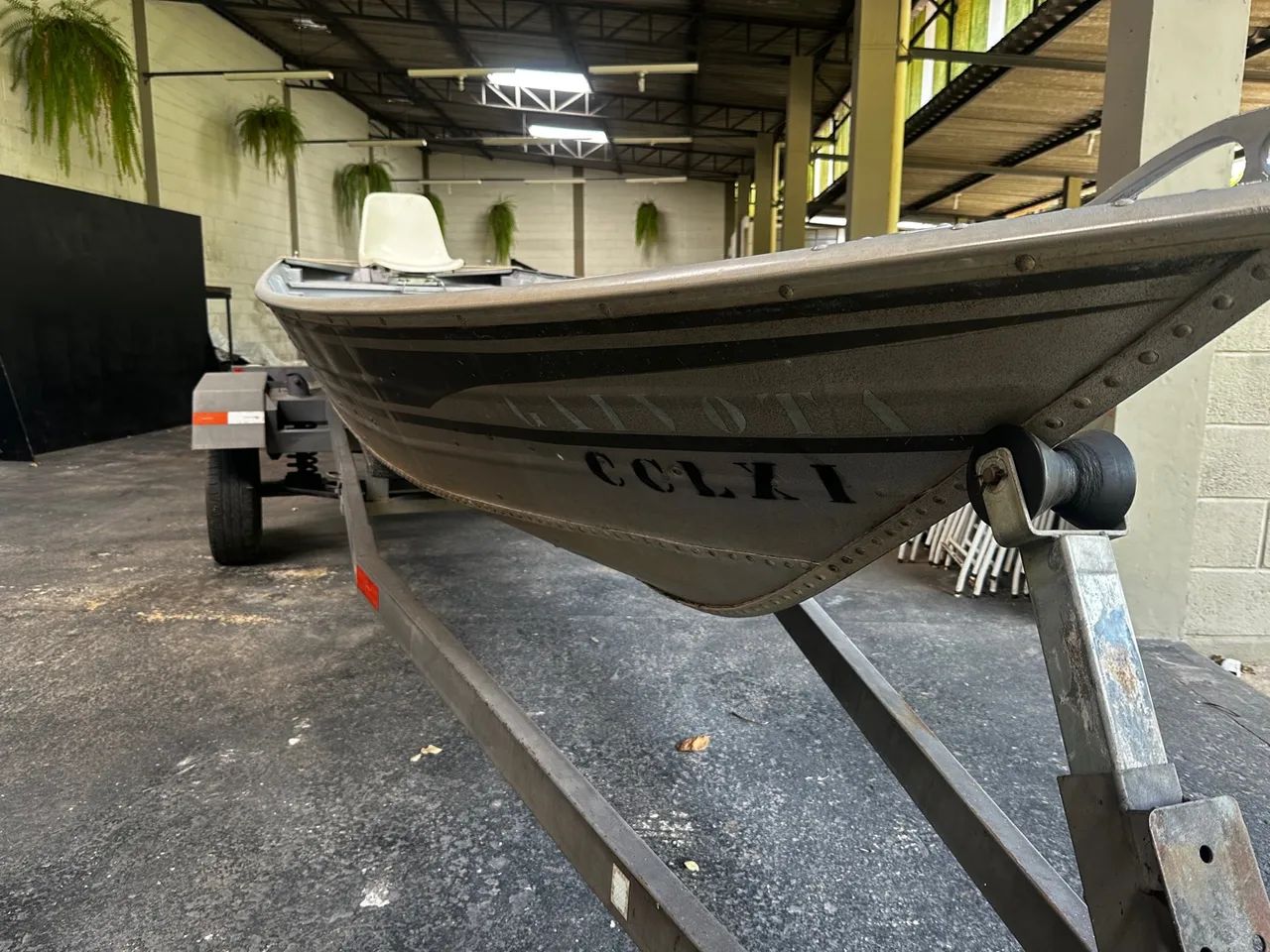 Barco Alumínio com Carreta - Perfeito Estado - Foto 3