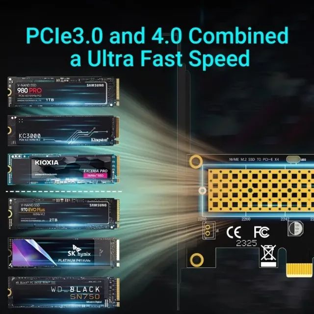 Adaptador NVMe Para PCIe 3.0x4 - Foto 3