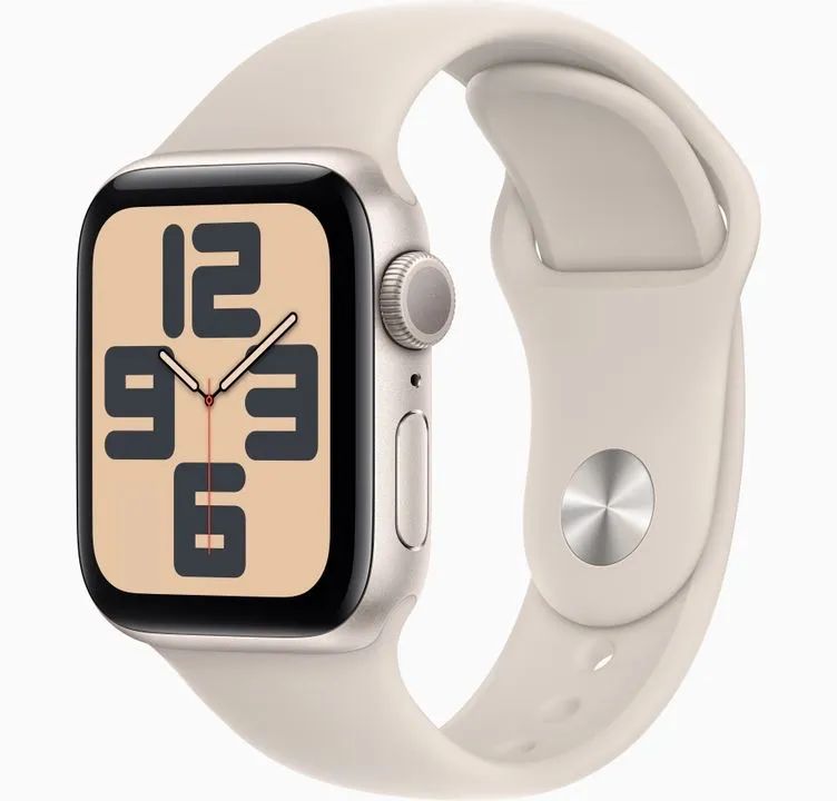 Apple Watch SE 2 GPS, caixa Estelar de alumínio, 40mm (novo, lacrado)