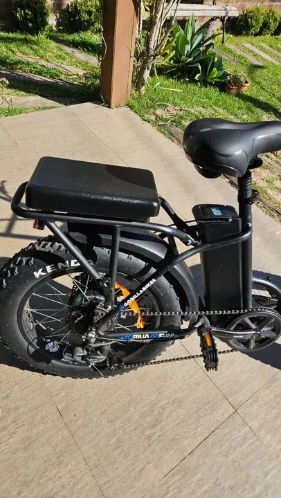 Bicicleta Elétrica Gorilla Swell 350W Dobrável com Farol LED e acessórios adicionais - Foto 6