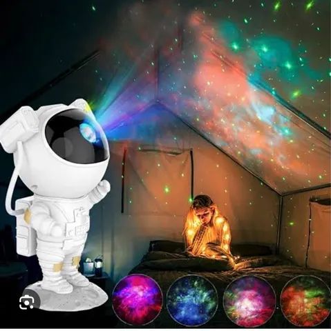Luminária Astronauta Projetor Galáxia  - Foto 5