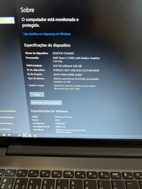 Notebook Ideapad 3 ( NOVO ) - Ryzen 5 - Foto 4