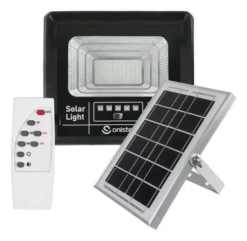 Luminária De Parede Solar Led IP66 Refletor Inteligente 50w - Foto 2