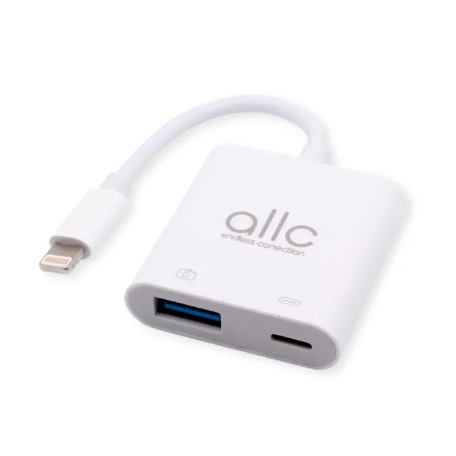 Adaptador Usb 3.0 Otg Entrada De Carregador Para iPhone iPad