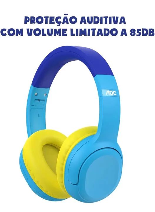 Fone de Ouvido Infantil AOC com Limitação de Volume - Foto 3