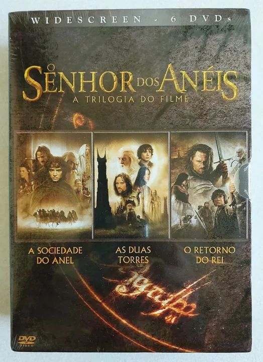 Dvd A Trilogia Senhor dos Anéis e Hobbit - Lacradoe Original  9 Discos (RARIDADE ) - Foto 3